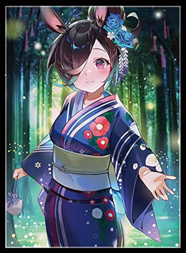 Amazon | ウマ娘 ライスシャワー 浴衣 スリーブ | トレカ 通販